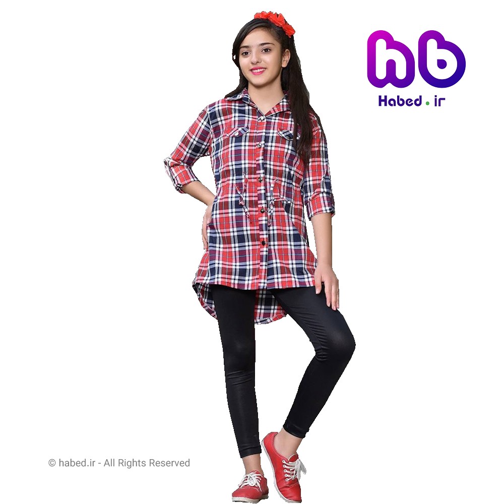 مانتو دخترانه جلو بسته ایرانی جنس نخی خنک درجه یک کد 1002