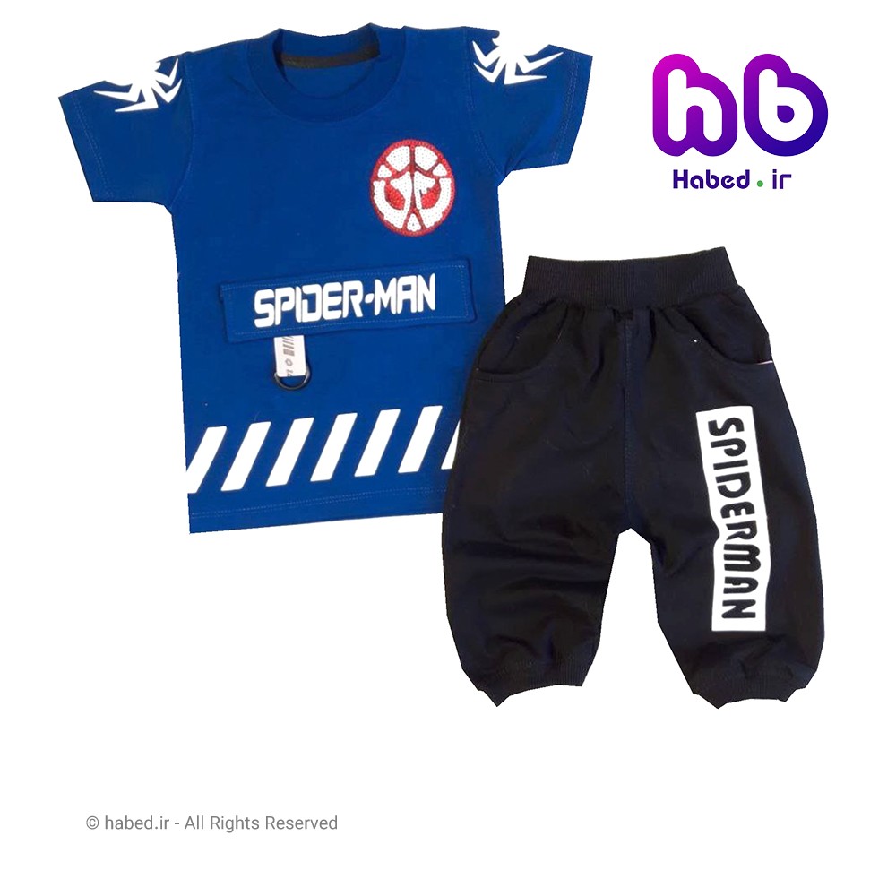 تیشرت شلوارک batman پسرانه ایرانی جنس پنبه دورو درجه یک کد 1010