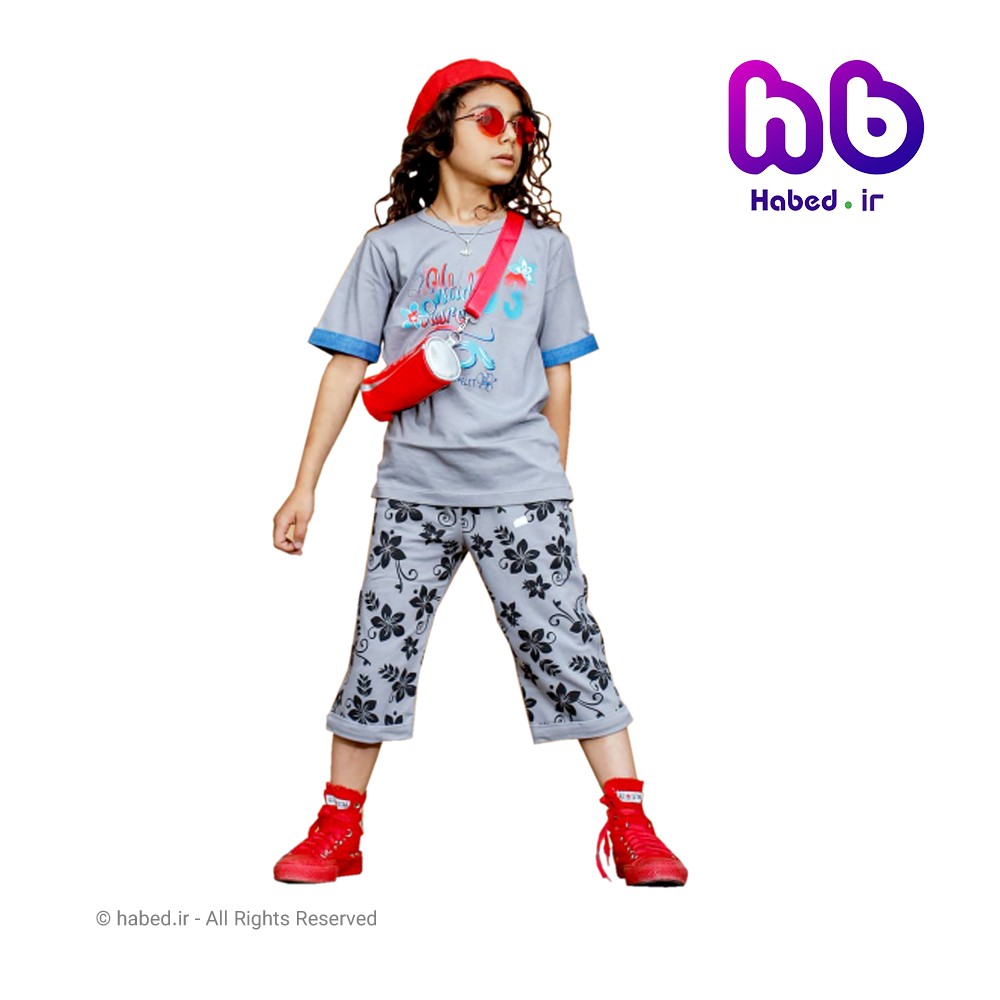 تیشرت شلوارک اسپرت پسرانه و دخترانه ایرانی جنس پنبه دورو کد 1038