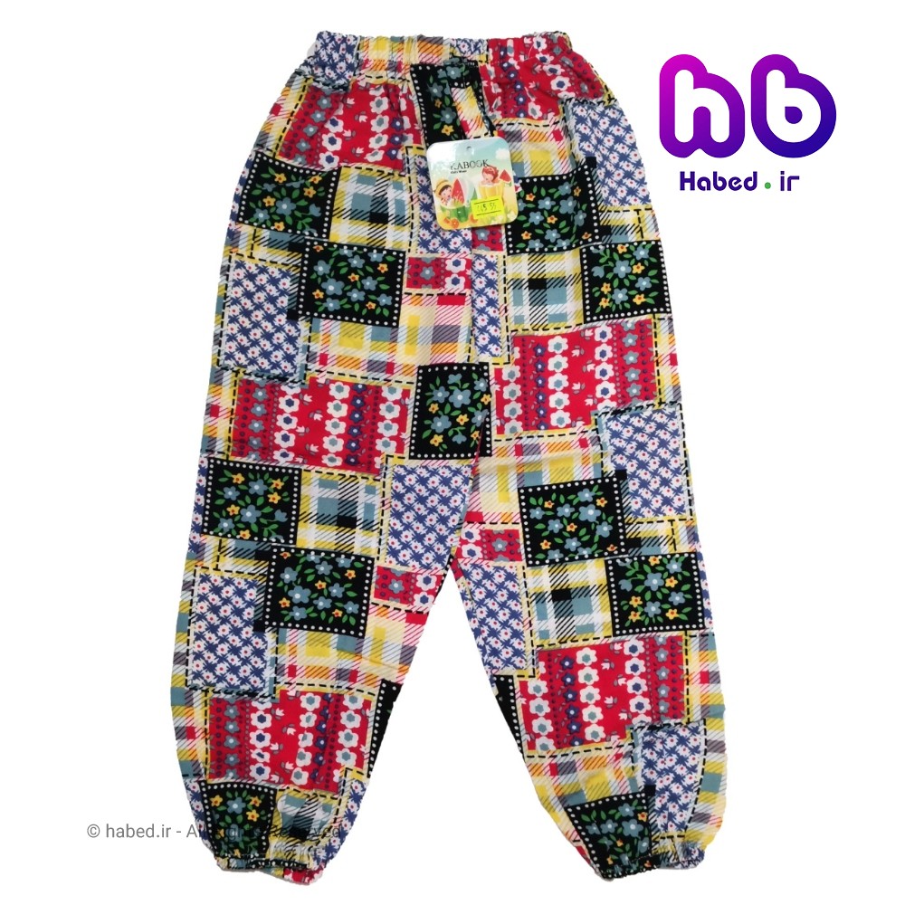 شلوار خانگی دخترانه ایرانی جنس نخی خنک کد 1042