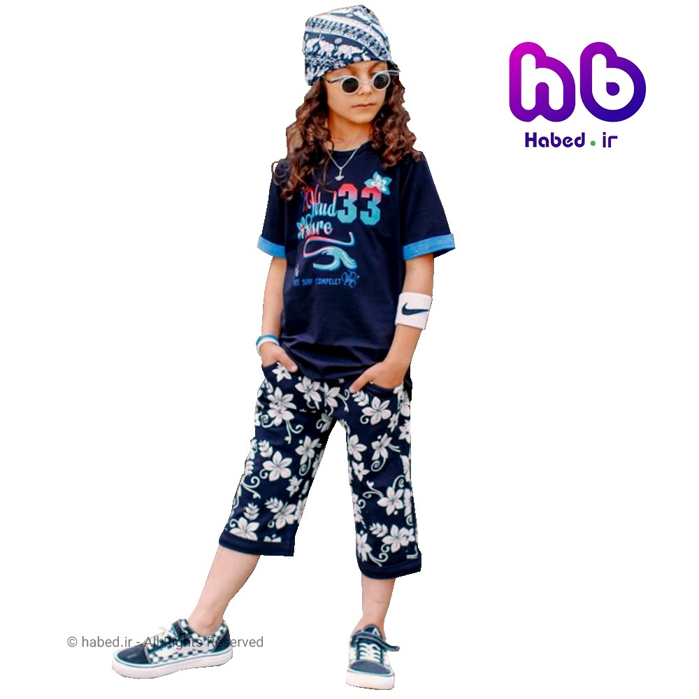 تیشرت شلوارک اسپرت دخترانه و پسرانه ایرانی جنس پنبه کد 1039
