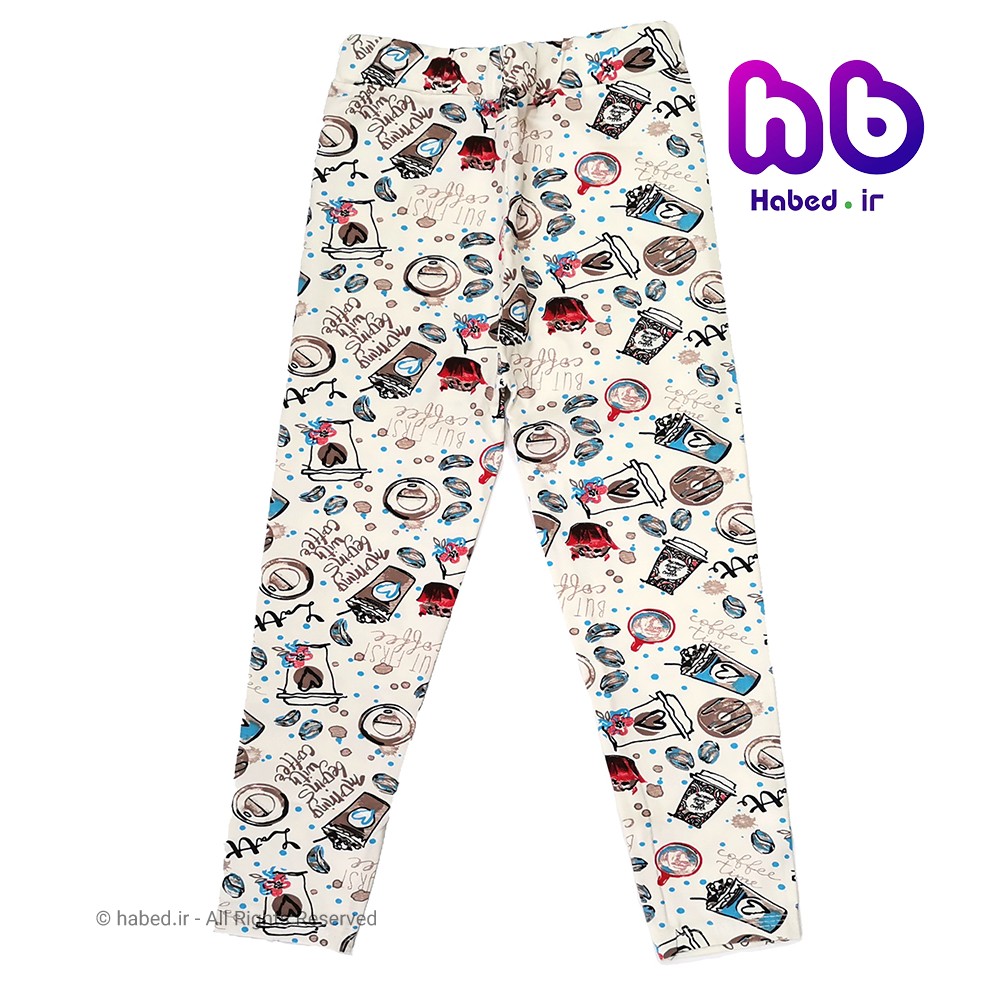 شلوار خانگی دخترانه ایرانی طرح بستنی کد 1088