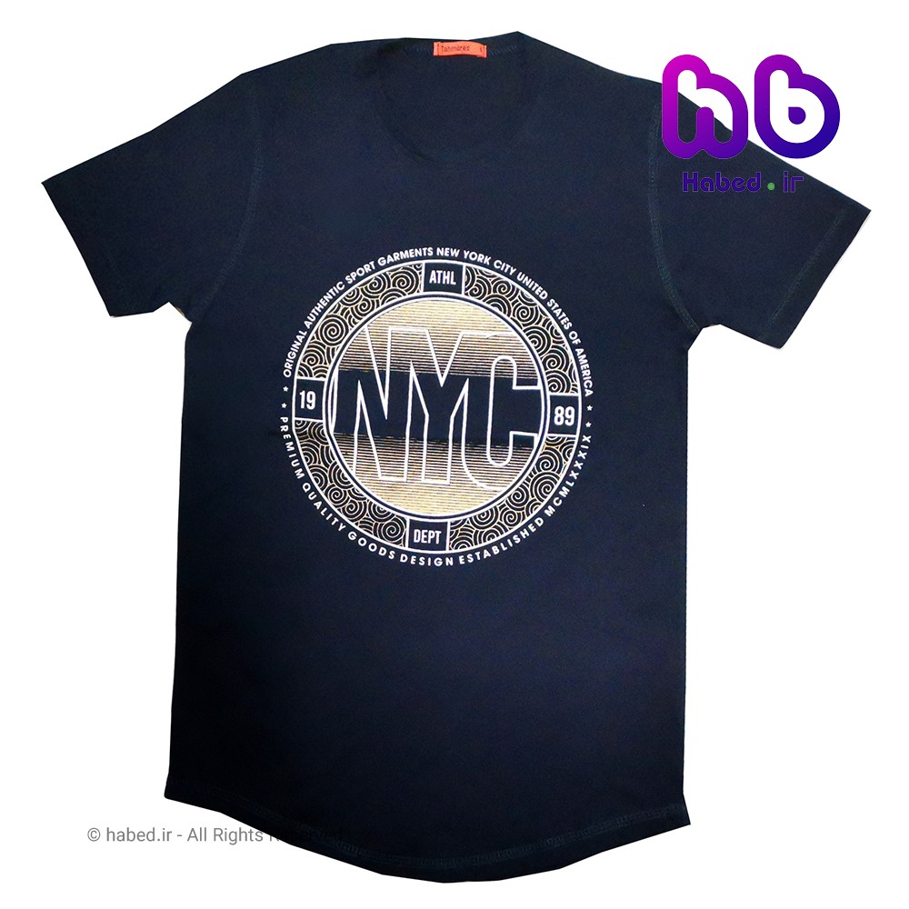 تیشرت پسرانه ایرانی جنس پنبه دورو طرح NYC کد 1116