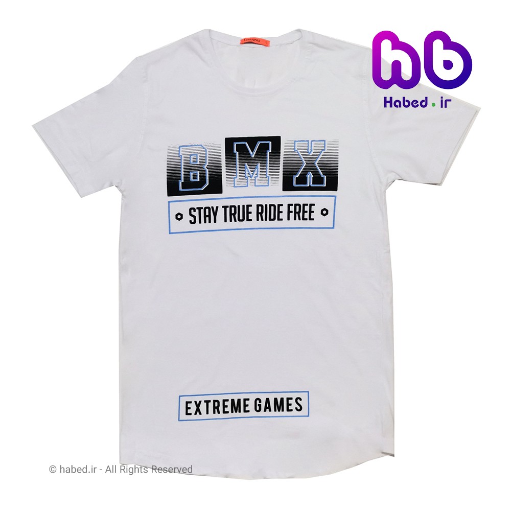 تیشرت پسرانه ایرانی جنس پنبه دورو درجه یک طرح BMX کد 1117