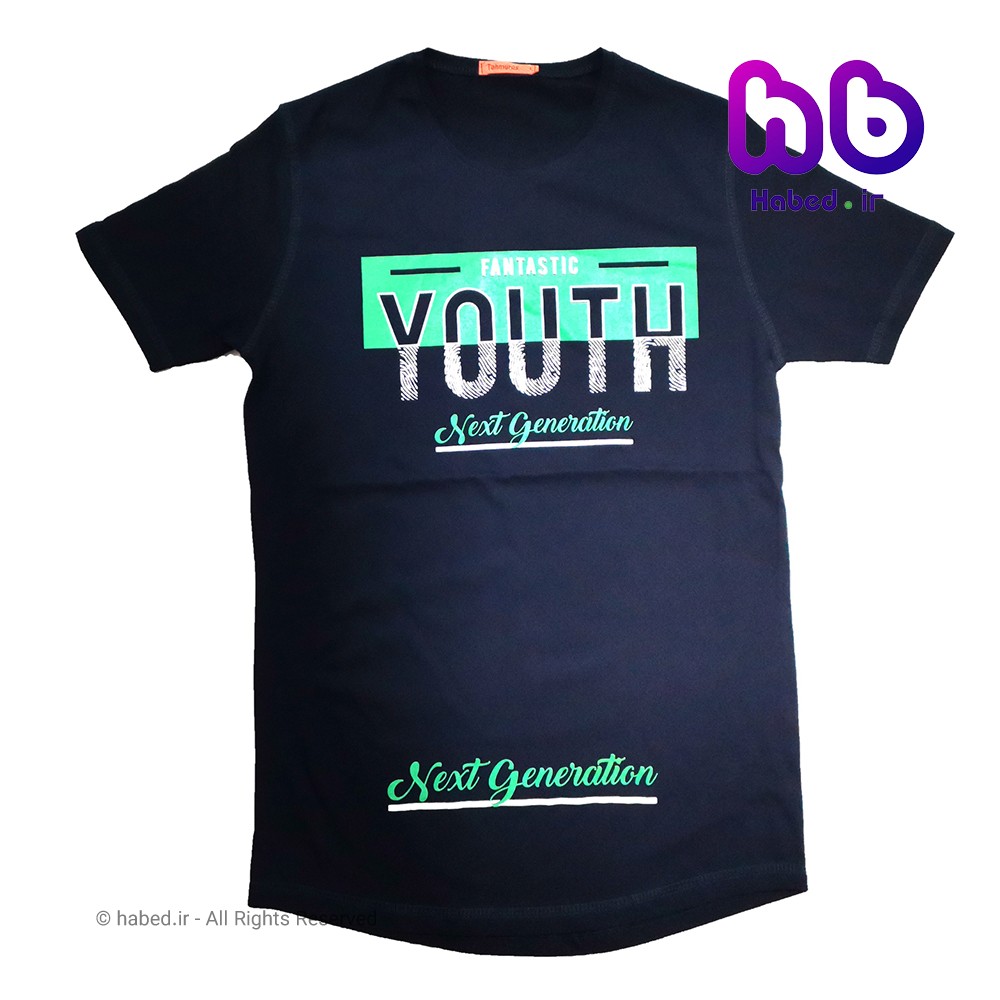 تیشرت پسرانه ایرانی جنس پنبه دورو درجه یک طرح YOUTH کد 1120