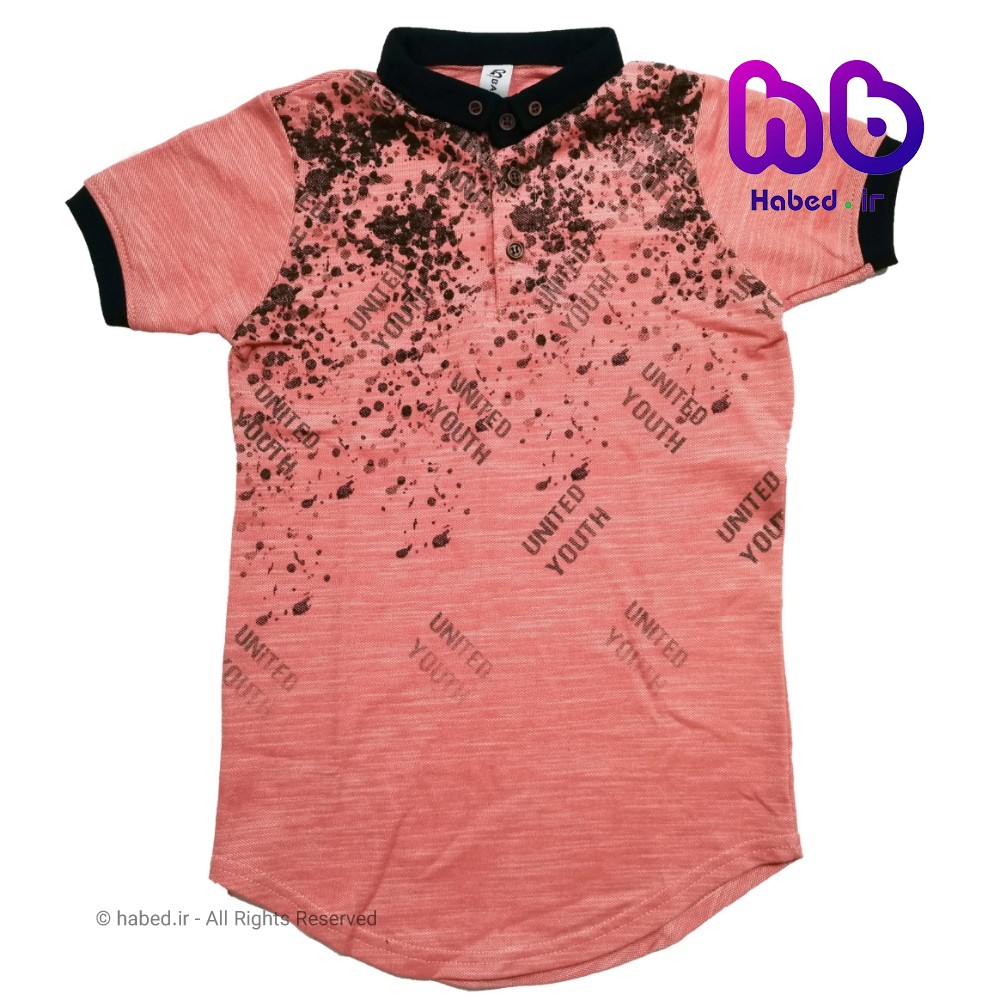 تیشرت پسرانه ایرانی یقه دار جنس پنبه کد 1126