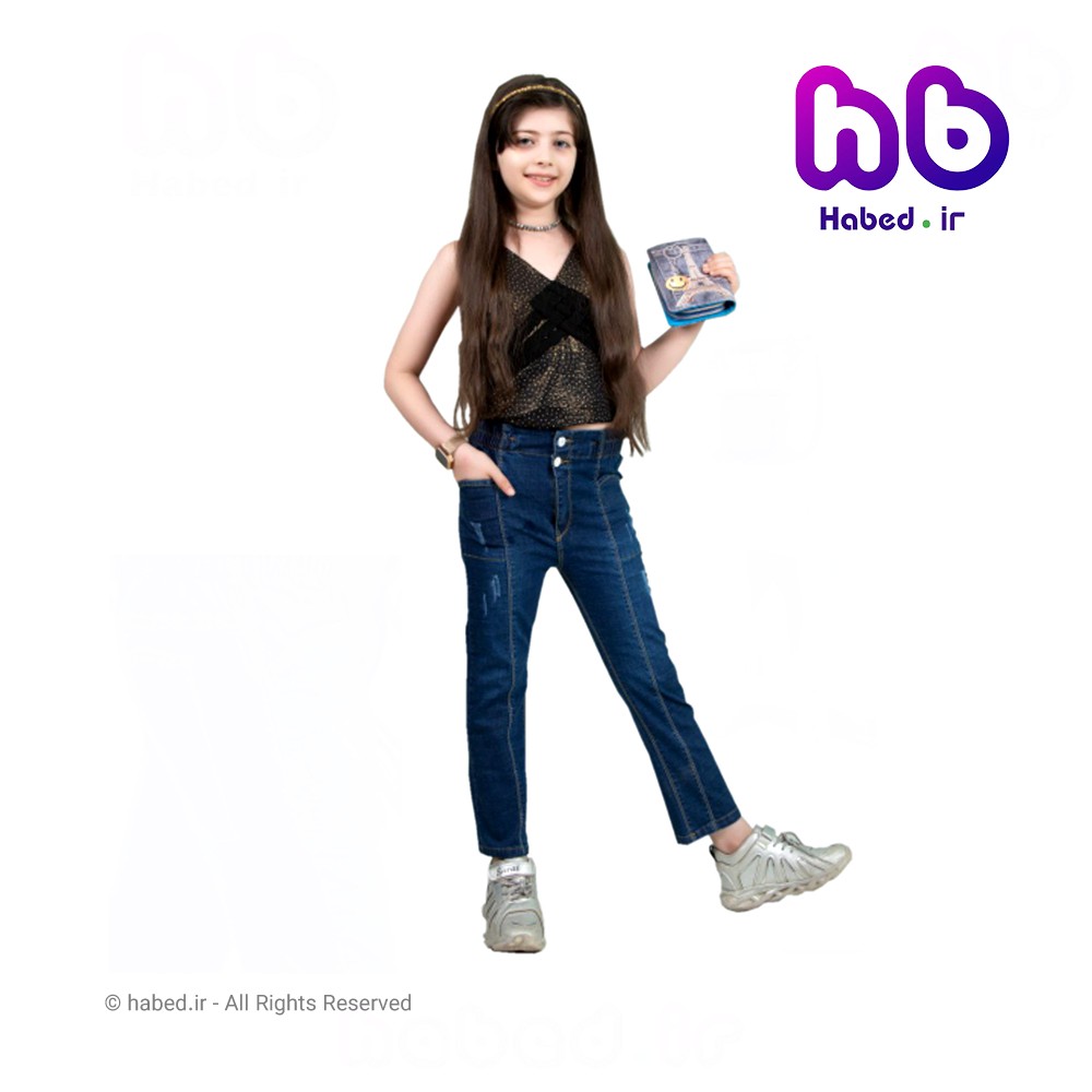 شلوار جین مام استایل دخترانه ایرانی جنس ممتاز کد 1147