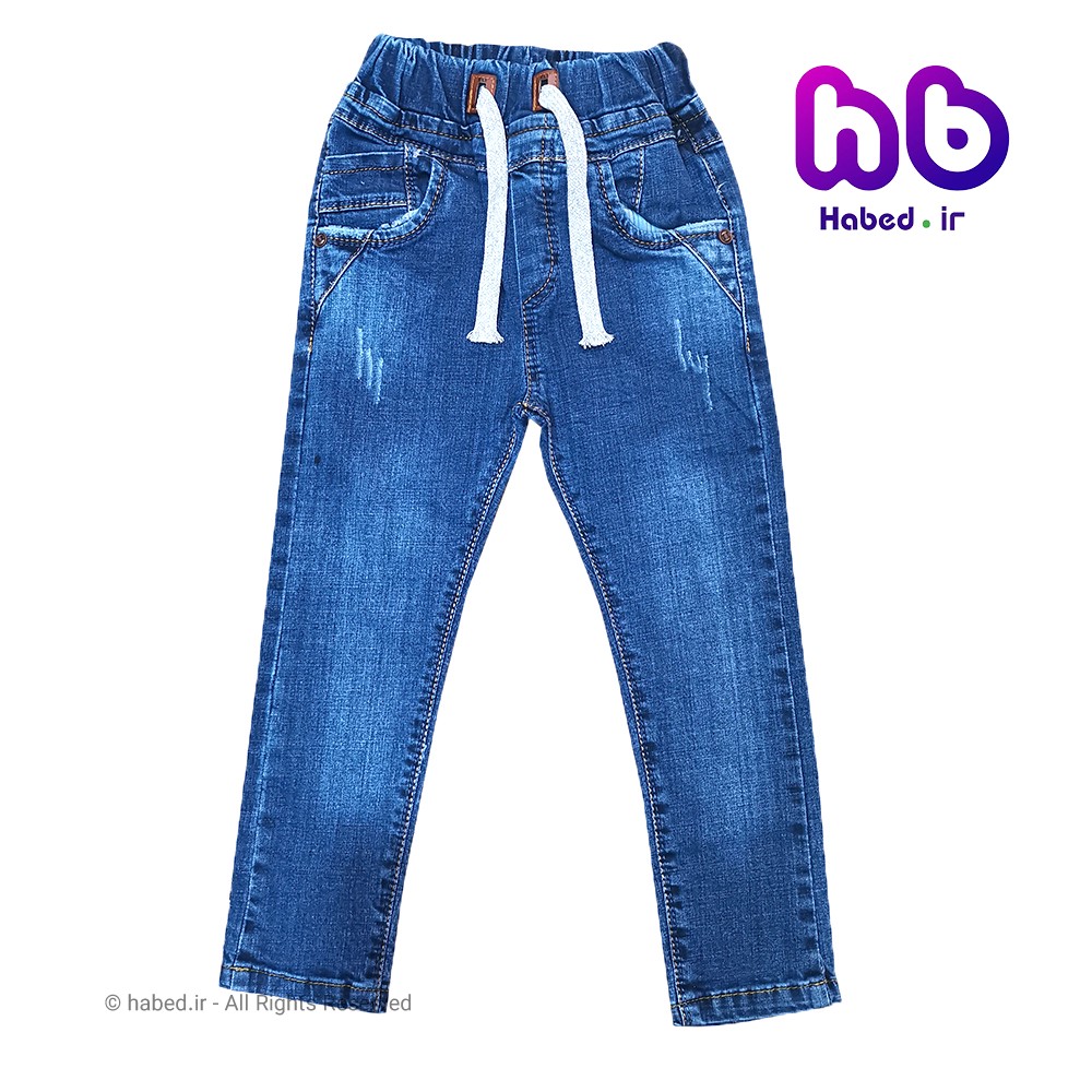 شلوار جین کمرش پسرانه ایرانی جنس درجه یک کد 1154