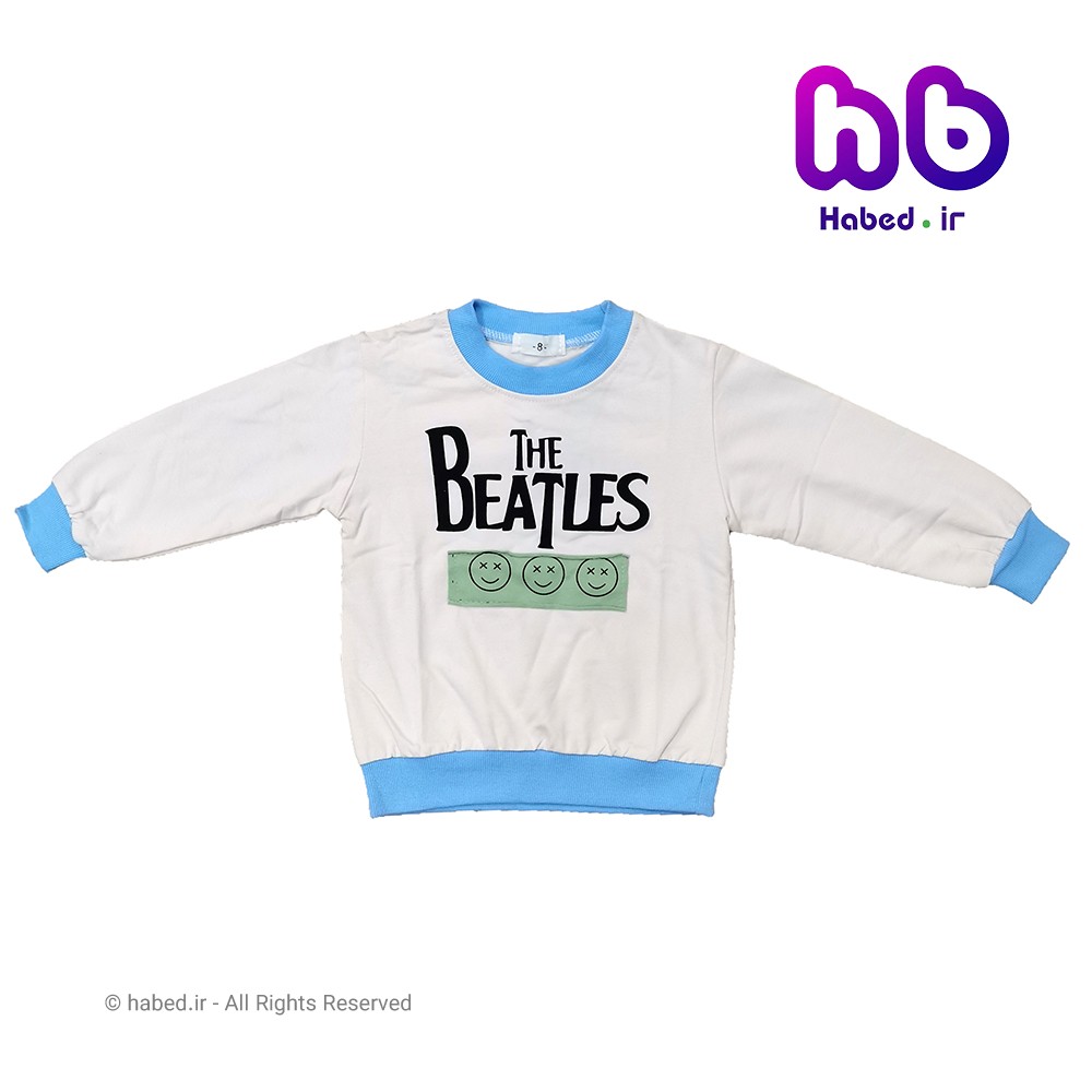 بلوز پسرانه خارجی طرح استیکر جنس پنبه درجه یک کد 1167
