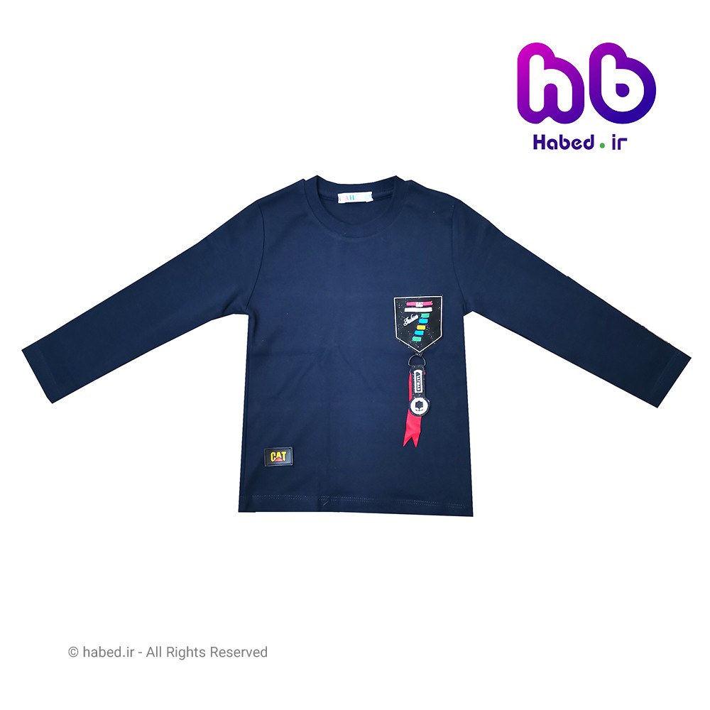 بلوز پسرانه ایرانی طرح CAT جنس پنبه دورو درجه یک کد 1173