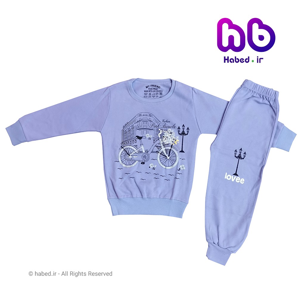 بلوز شلوار دخترانه شیک ایرانی جنس پنبه دورو درجه یک کد 1190