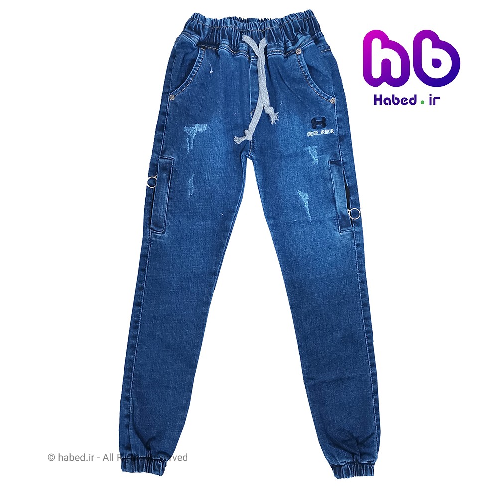شلوار کمر کش جین شش جیب جدید اسپرت پسرانه و دخترانه جنس عالی کد 1201