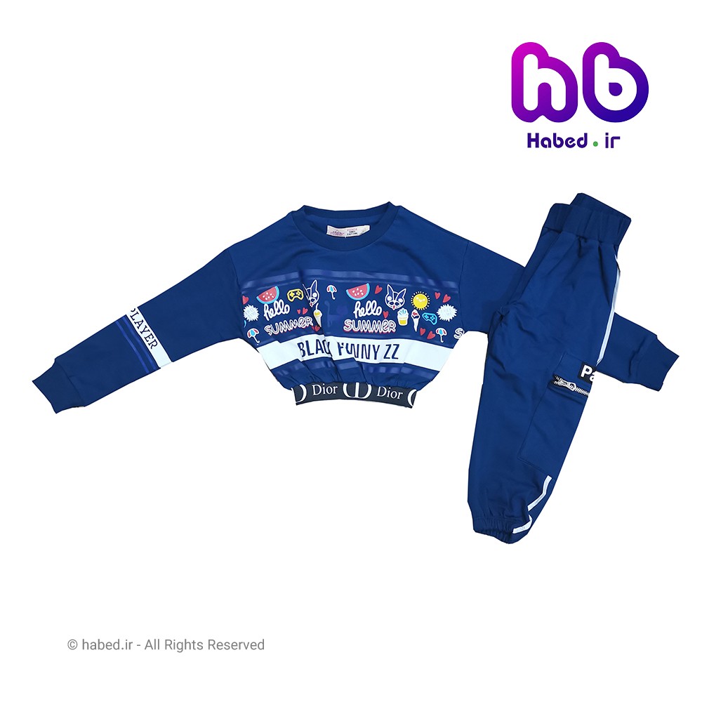 ست بلوز شلوار جدید دخترانه شیک ایرانی جنس پنبه دورو درجه یک کد 1227