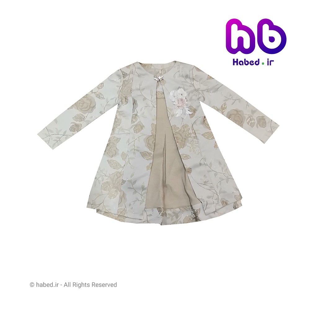 کت و سارفون جدید گل دار دخترانه شیک ایرانی جنس عالی کد 1249