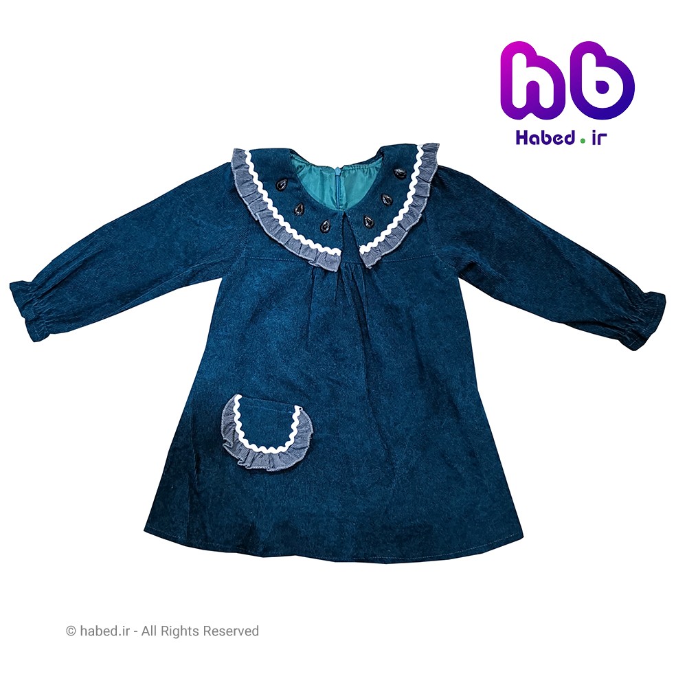 پیراهن جدید بچگانه (دخترانه) شیک جنس کبریتی درجه یک کد 1255