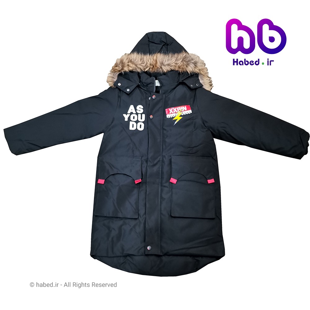 کاپشن جدید بچگانه (پسرانه و دخترانه) جنس بارونی آستری دار کد 1256