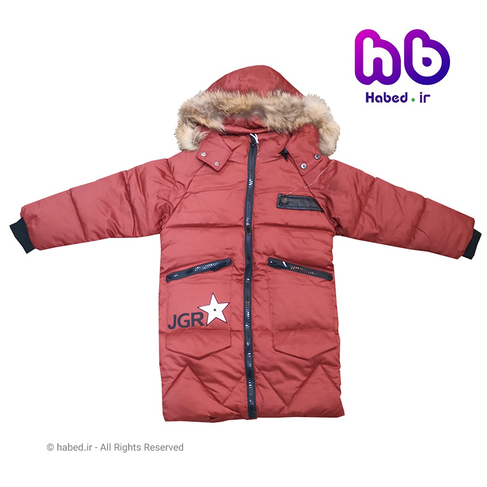 کاپشن جدید بچگانه (پسرانه و دخترانه) جنس بارونی آستری دار کد 1259