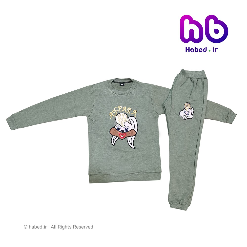 بلوز شلوار جدید بچگانه دخترانه شیک جنس دورس درجه یک کد 1262