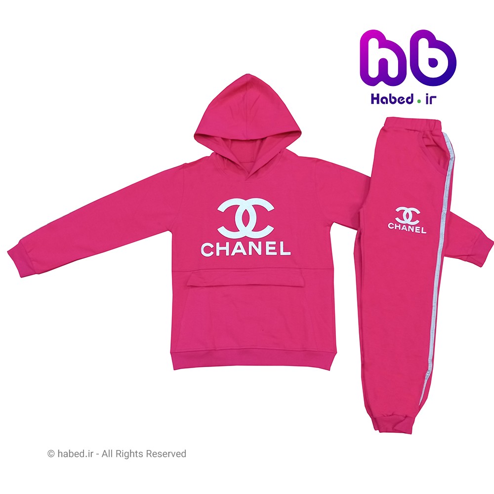ست بلوز شلوار هودی جدید بچگانه ( دخترانه ) شیک جنس پنبه دورو درجه یک کد 1299