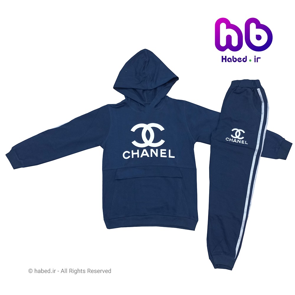 ست بلوز شلوار هودی جدید بچگانه ( دخترانه ) شیک جنس پنبه دورو درجه یک کد 1301