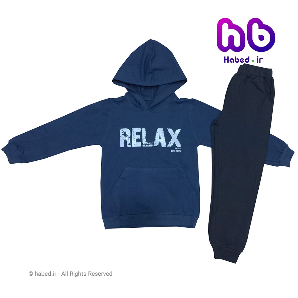 ست بلوز شلوار هودی جدید بچگانه ( پسرانه و دخترانه ) شیک جنس پنبه دورو درجه یک کد 1302