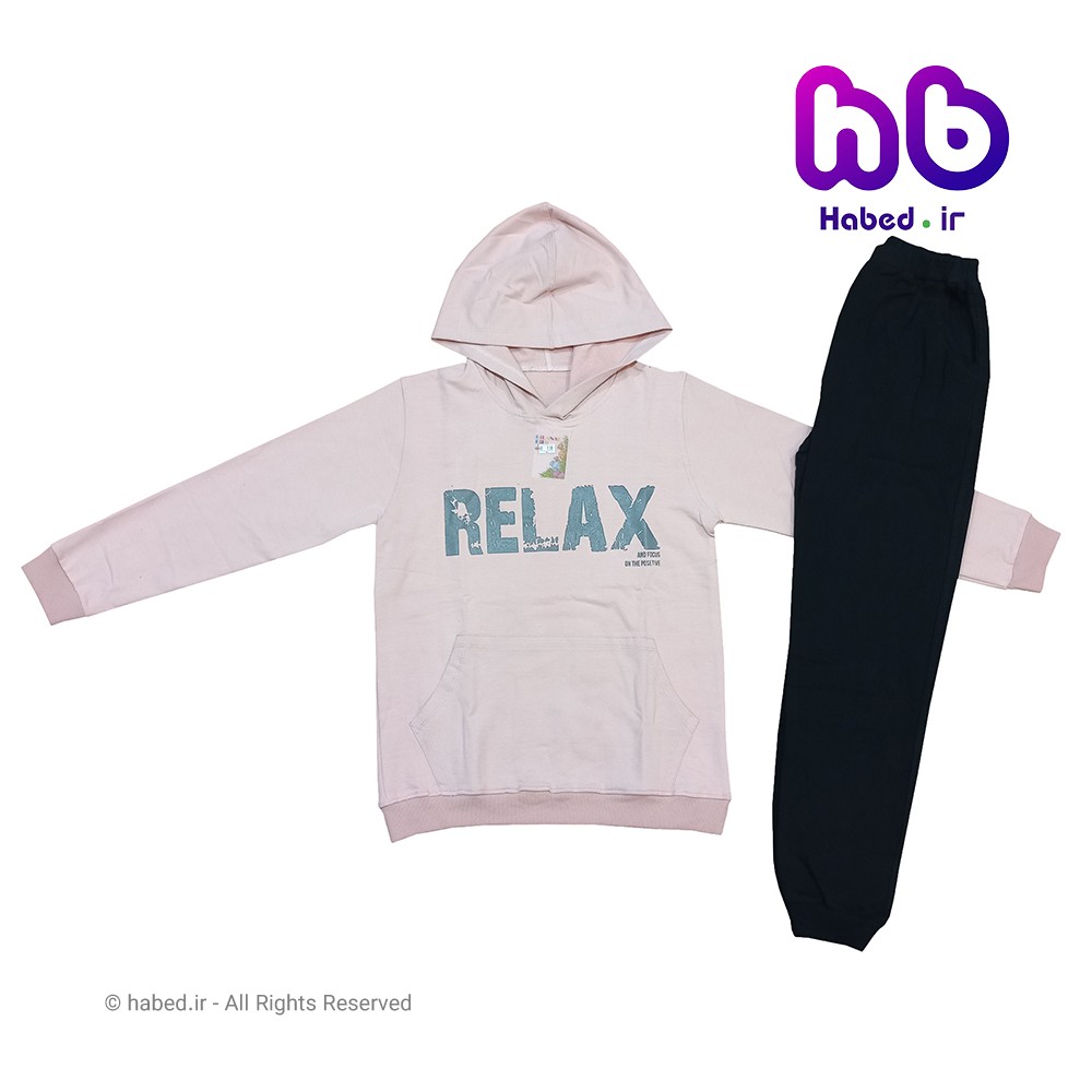 ست بلوز شلوار هودی جدید بچگانه ( پسرانه و دخترانه ) شیک جنس پنبه دورو درجه یک کد 1304