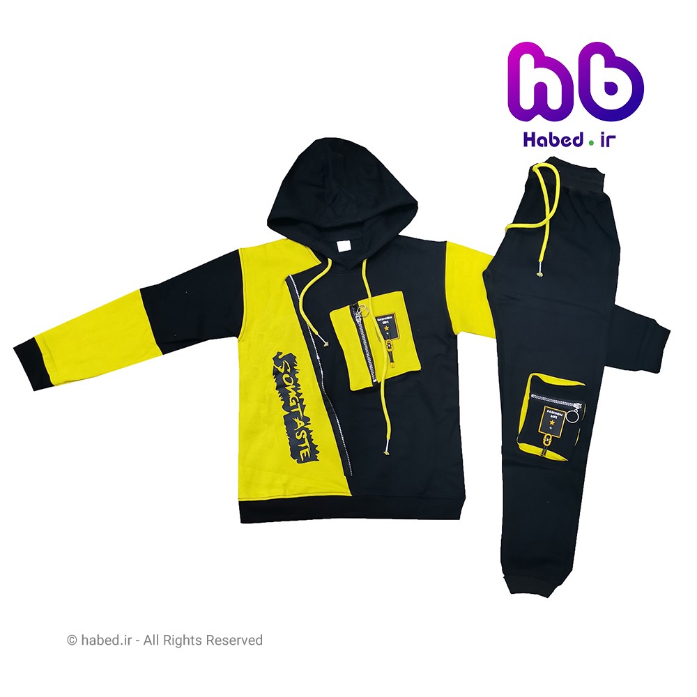 ست بلوز شلوار (هودی شلوار )جدید اسپرت بچگانه پسرانه و دخترانه شیک جنس سوپر پنبه ضخیم کد 1313