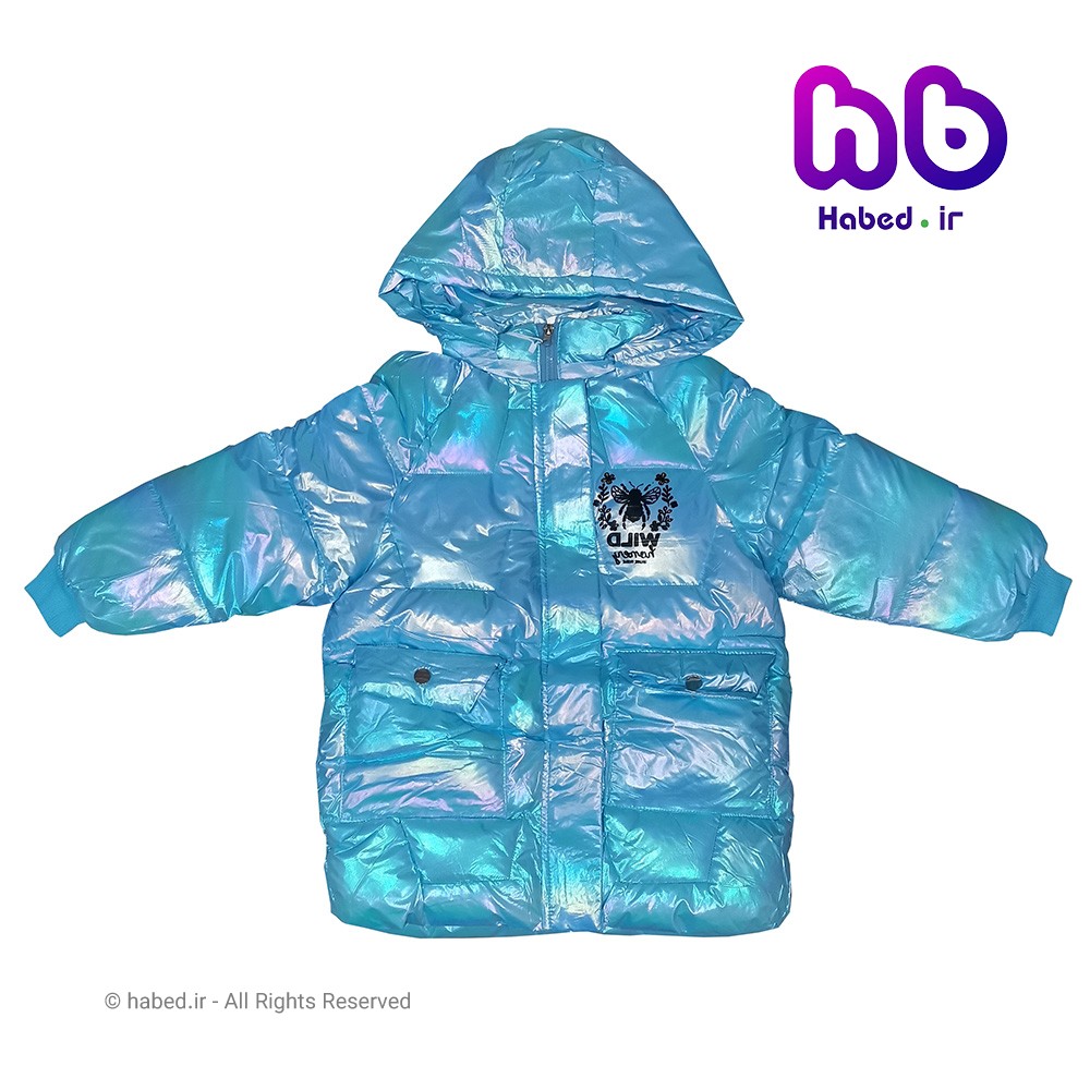 کاپشن جدید بچگانه ( دخترانه ) هولوگرامی شیک جنس شمعی درجه یک کد 1329