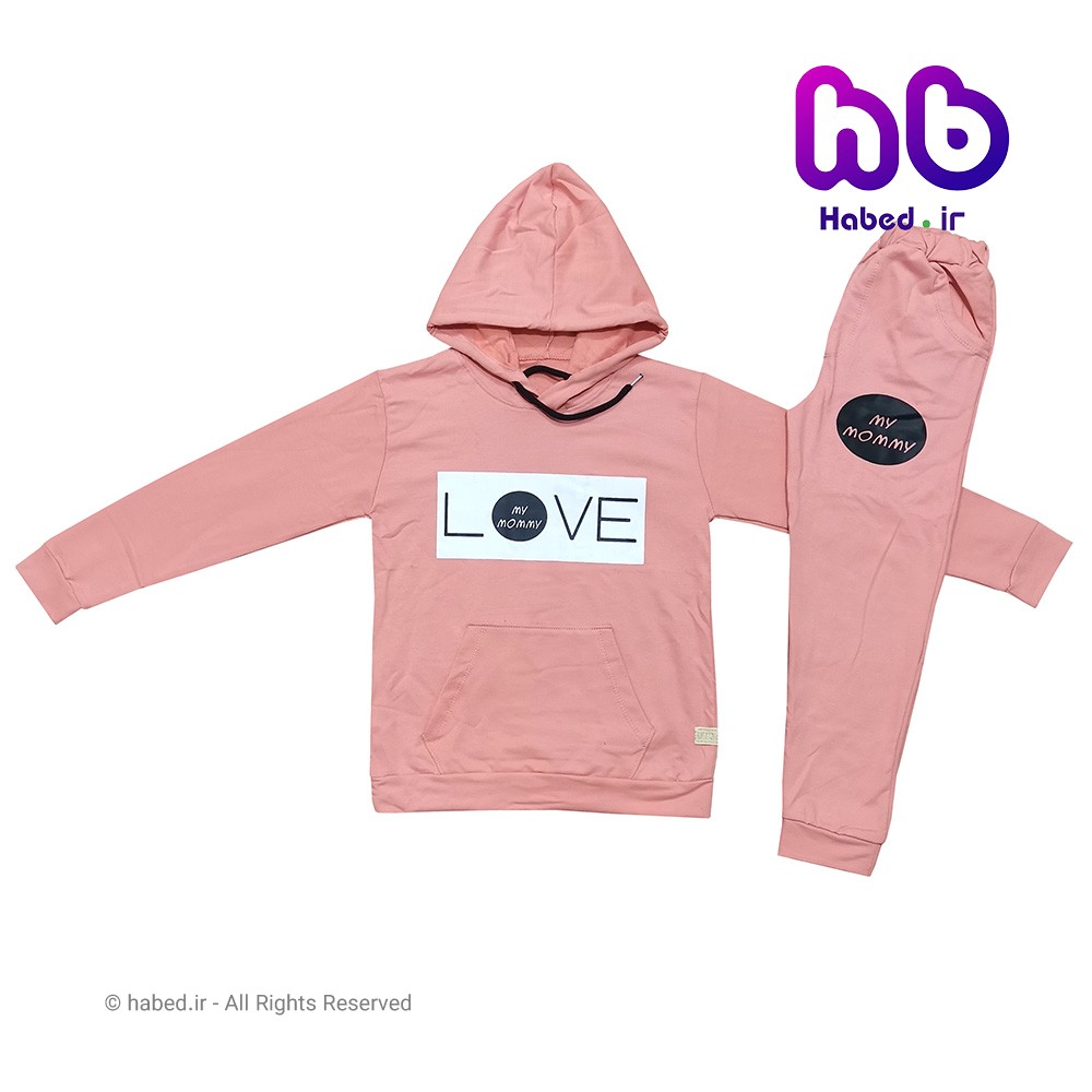 هودی شلوار جدید دخترانه شیک جنس دورس درجه یک کد 1335