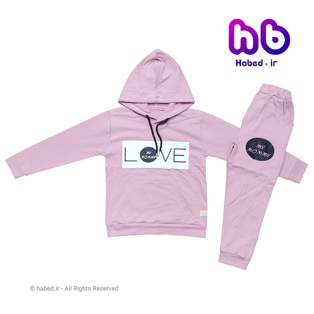 هودی شلوار جدید دخترانه شیک جنس دورس درجه یک کد 1336