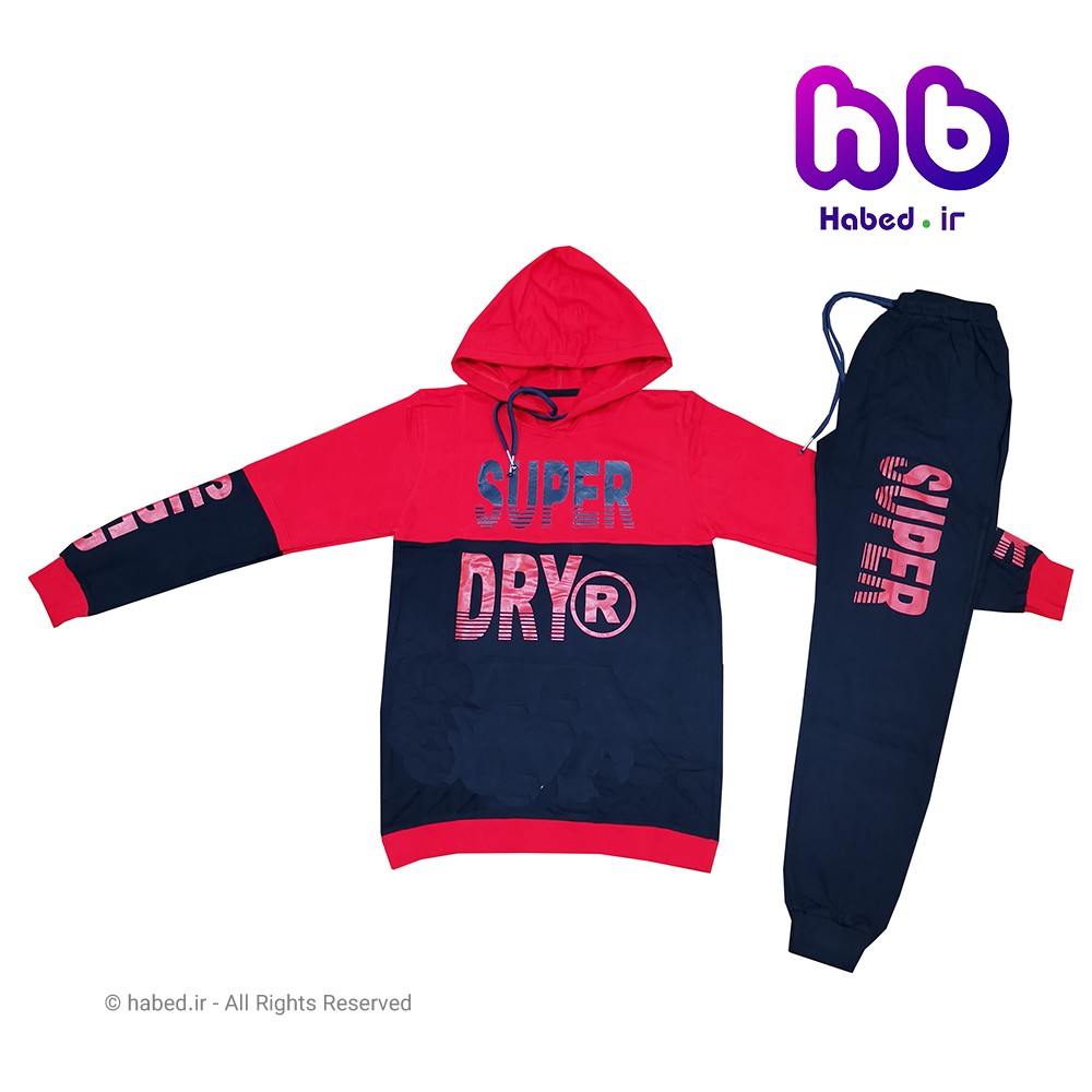 بلوز شلوار ( هودی شلوار ) جدید پسرانه شیک جنس پنبه دورو کد 1363