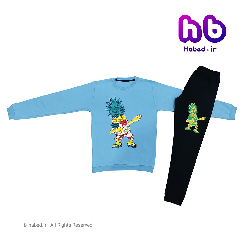 ست بلوز شلوار جدید اسپرت بچگانه ( پسرانه و دخترانه) شیک جنس پنبه دورو کد 1366