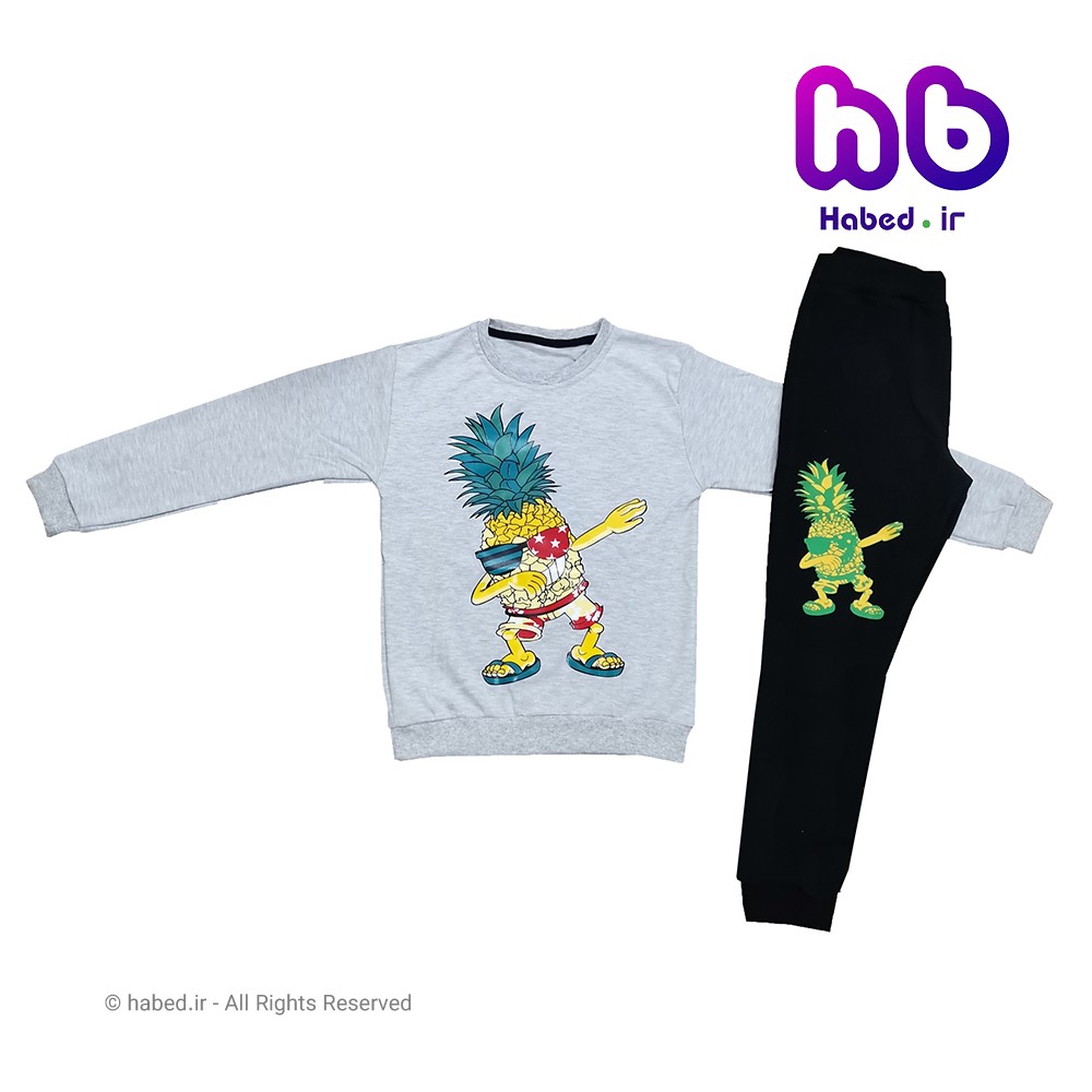 ست بلوز شلوار جدید اسپرت بچگانه ( پسرانه و دخترانه) شیک جنس پنبه دورو کد 1368