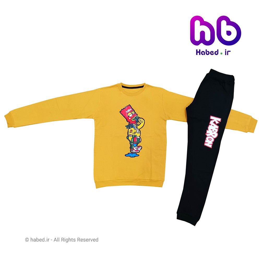 ست بلوز شلوار جدید اسپرت بچگانه ( پسرانه و دخترانه) شیک جنس پنبه دورو کد 1370