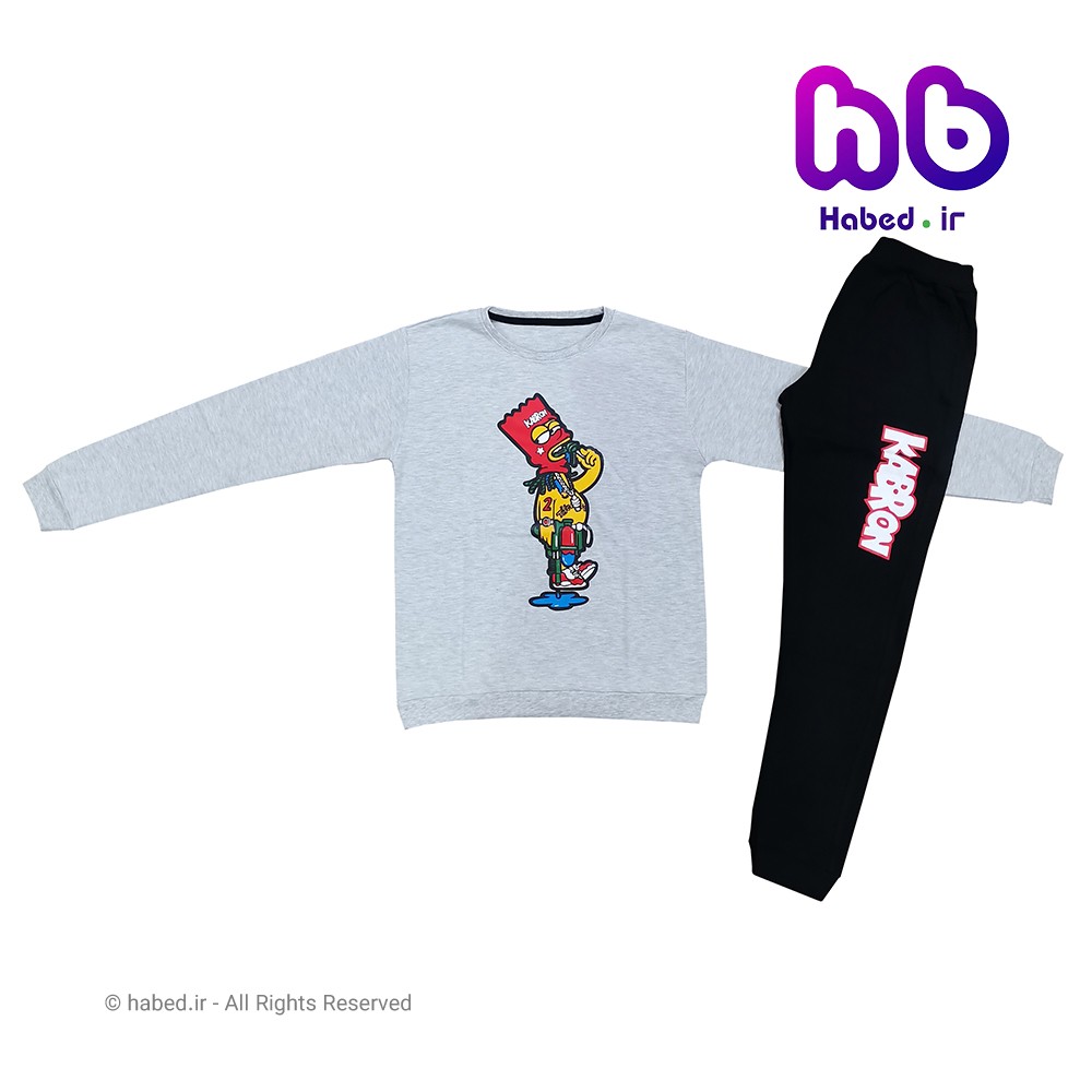 ست بلوز شلوار جدید اسپرت بچگانه ( پسرانه و دخترانه) شیک جنس پنبه دورو کد 1371