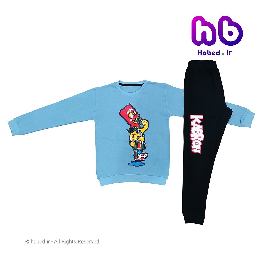 ست بلوز شلوار جدید اسپرت بچگانه ( پسرانه و دخترانه) شیک جنس پنبه دورو کد 1372