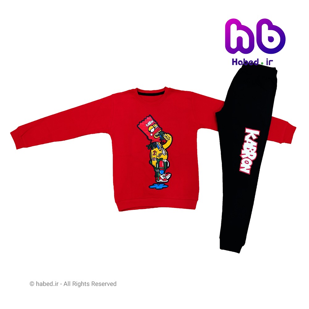 ست بلوز شلوار جدید اسپرت بچگانه ( پسرانه و دخترانه) شیک جنس پنبه دورو کد 1373
