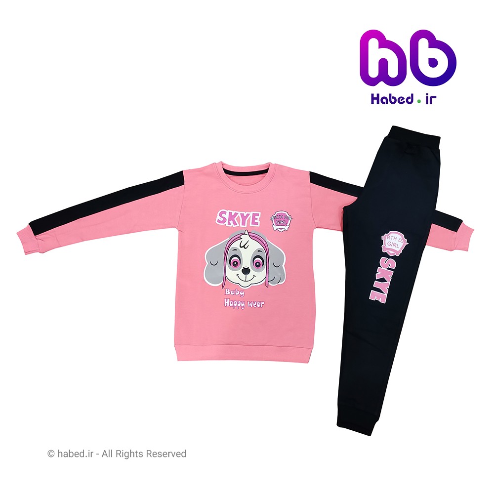 ست بلوز شلوار جدید بچگانه دخترانه شیک جنس پنبه دورو کد 1375