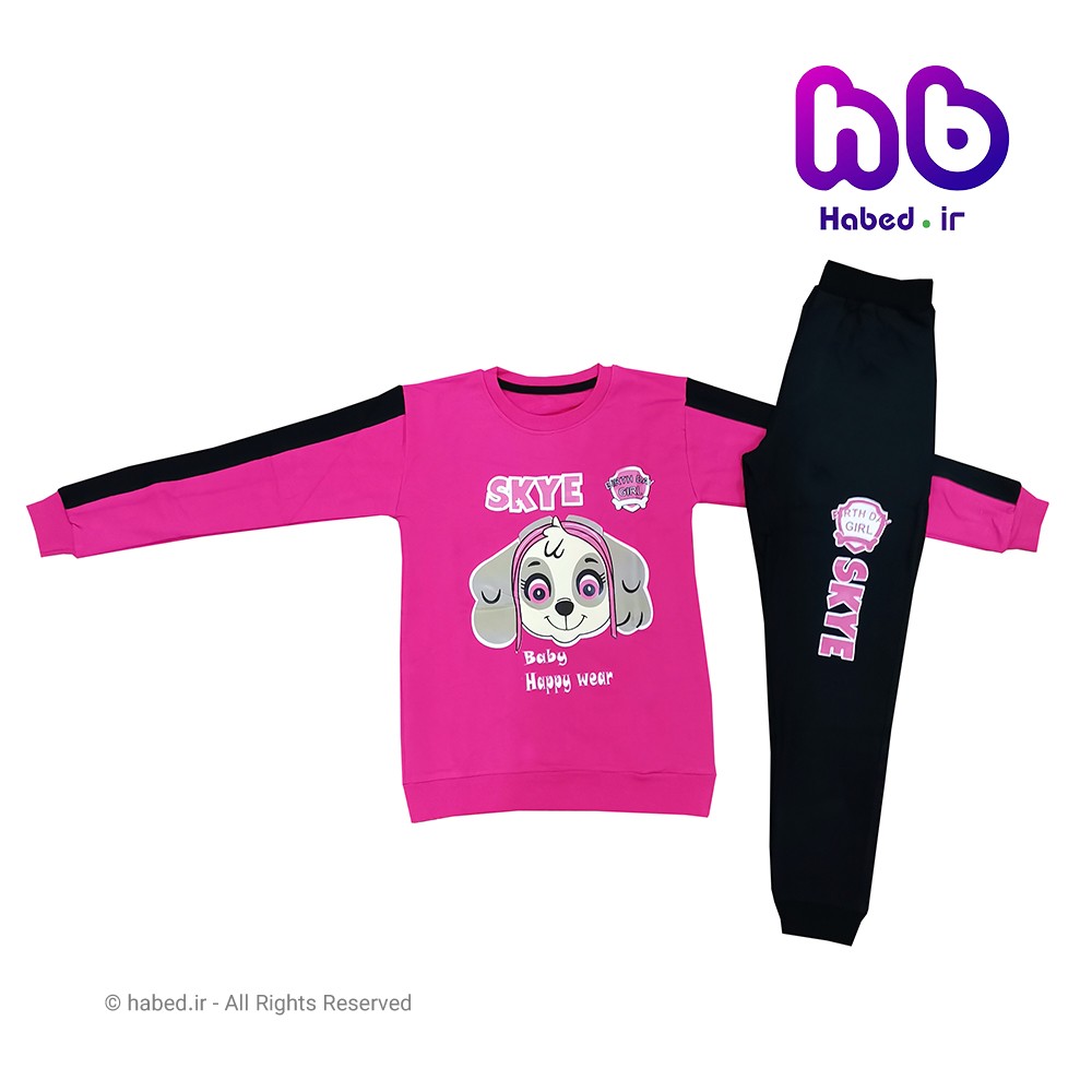 ست بلوز شلوار جدید بچگانه دخترانه شیک جنس پنبه دورو کد 1377