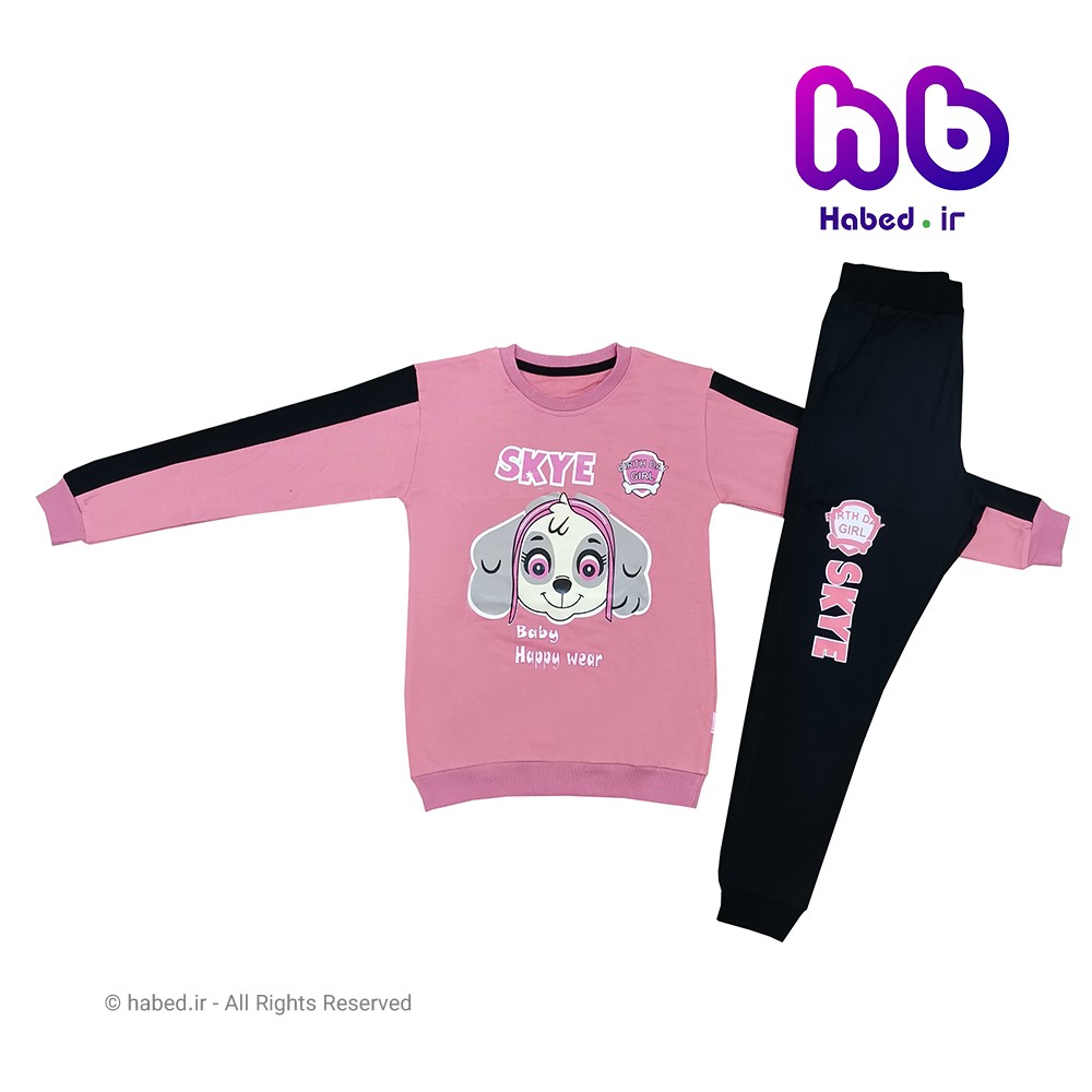 ست بلوز شلوار جدید بچگانه دخترانه شیک جنس پنبه دورو کد 1378