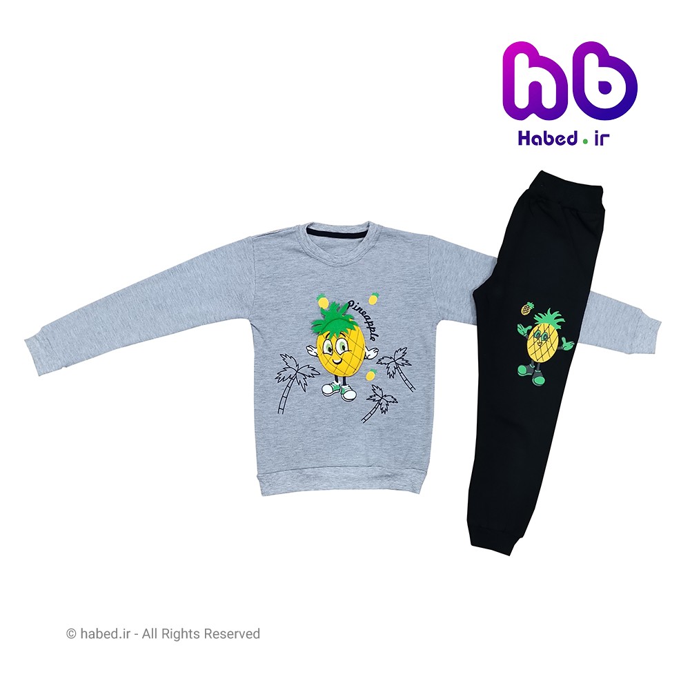 ست بلوز شلوار جدید بچگانه پسرانه و دخترانه ایرانی شیک جنس پنبه دورو کد 1379