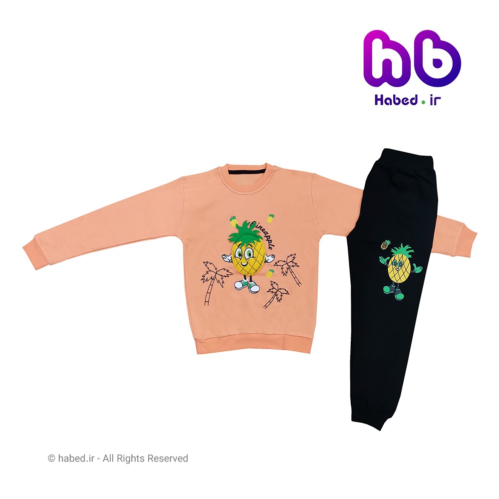 ست بلوز شلوار جدید بچگانه پسرانه و دخترانه ایرانی شیک جنس پنبه دورو کد 1380