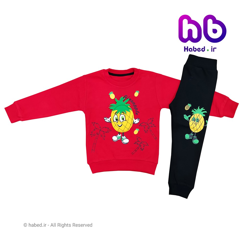 ست بلوز شلوار جدید بچگانه پسرانه و دخترانه ایرانی شیک جنس پنبه دورو کد 1382