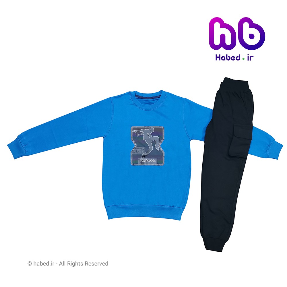 ست بلوز شلوار جدید بچگانه پسرانه و دخترانه ایرانی شیک جنس پنبه دورو کد 1404