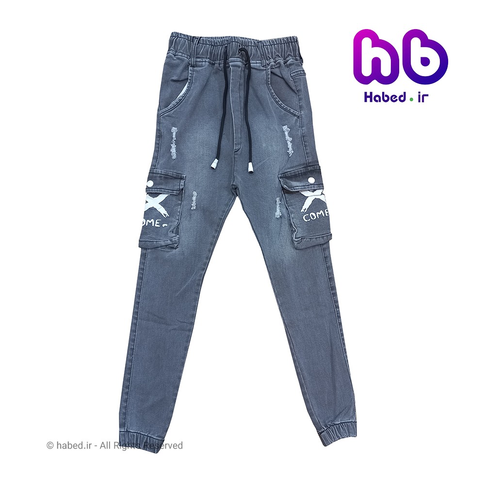 شلوار جین زغالی جدید چهار جیب شیک جنس لی تضمینی کد 1417