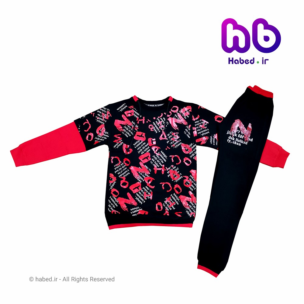 ست بلوز شلوار جدید بچگانه اسپرت پسرانه و دخترانه ایرانی جنس پنبه دورو درجه یک کد 1448