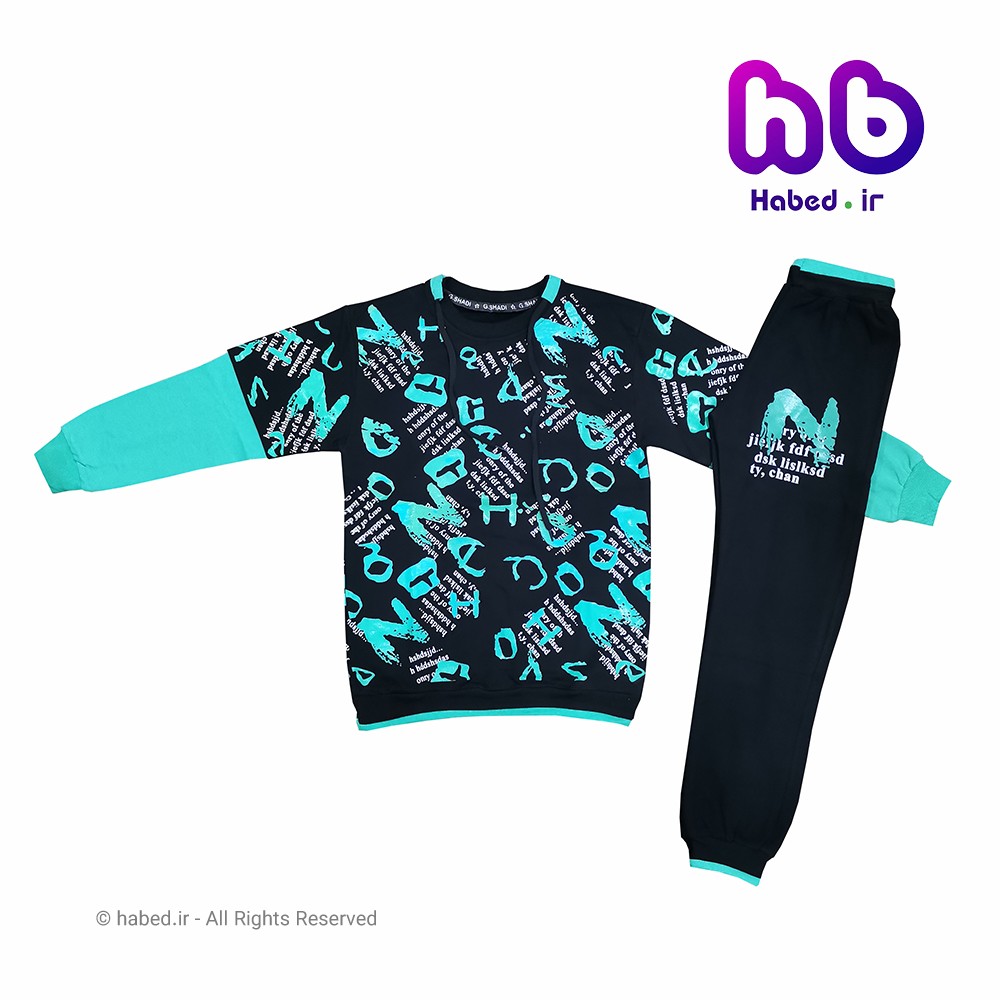 ست بلوز شلوار جدید بچگانه اسپرت پسرانه و دخترانه ایرانی جنس پنبه دورو درجه یک کد 1449
