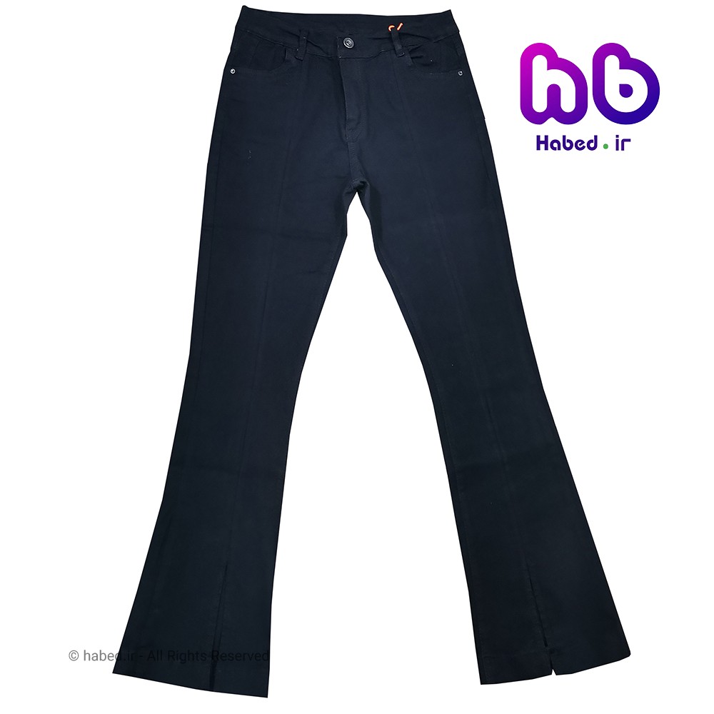 شلوار جدید بوت کات کتان دخترانه شیک جنس تضمینی کد 1452
