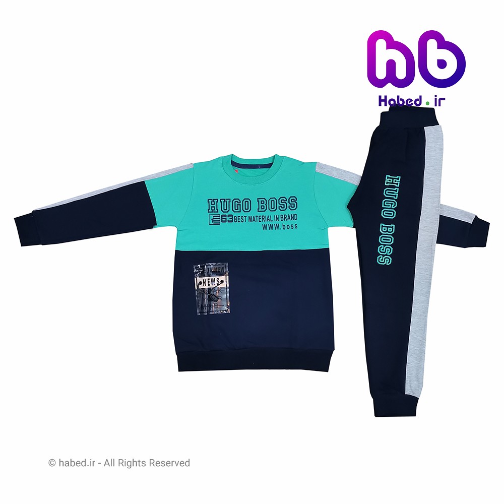 ست بلوز شلوار جدید بچگانه پسرانه شیک جنس پنبه تضمینی کد 1469