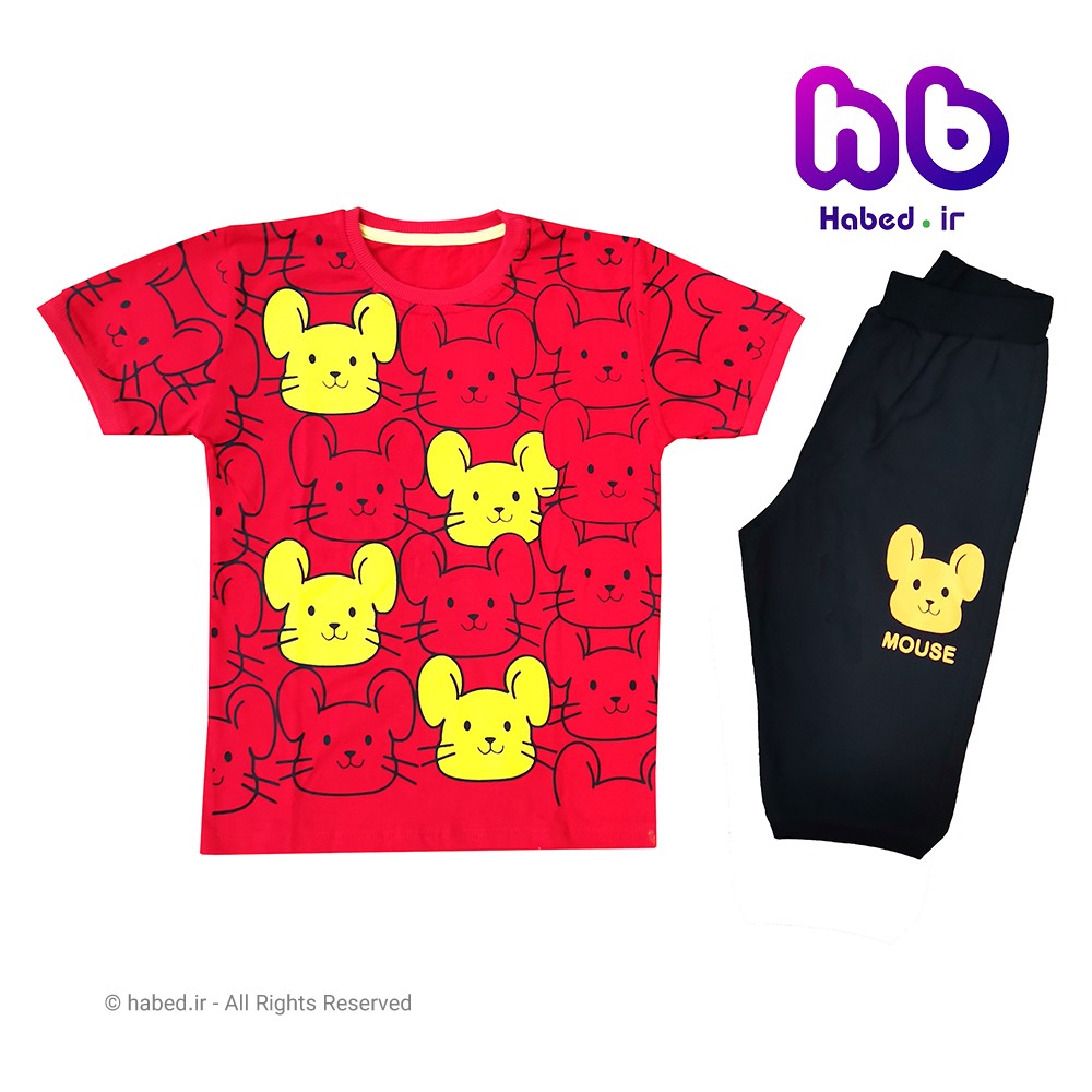 ست تیشرت و شلوارک جدید بچگانه دخترانه شیک جنس پنبه دورو تضمینی درجه یک کد 1496